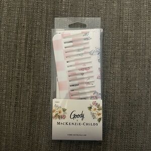 MacKenzie-Childs Pink and White Hair Comb